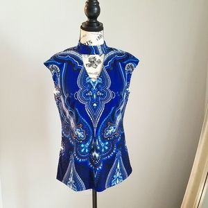 INC Blouse with Cutout Neck